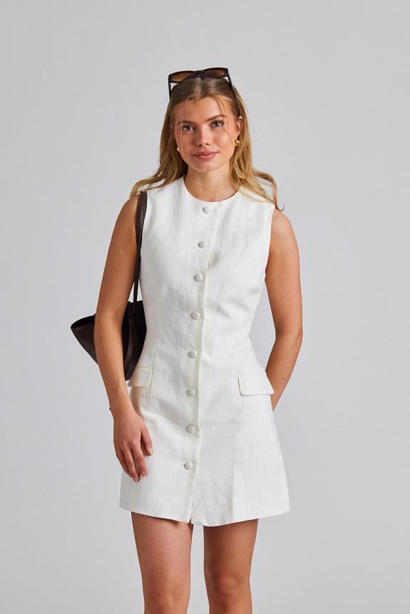Faithfull The Brand Jane Mini Dress White