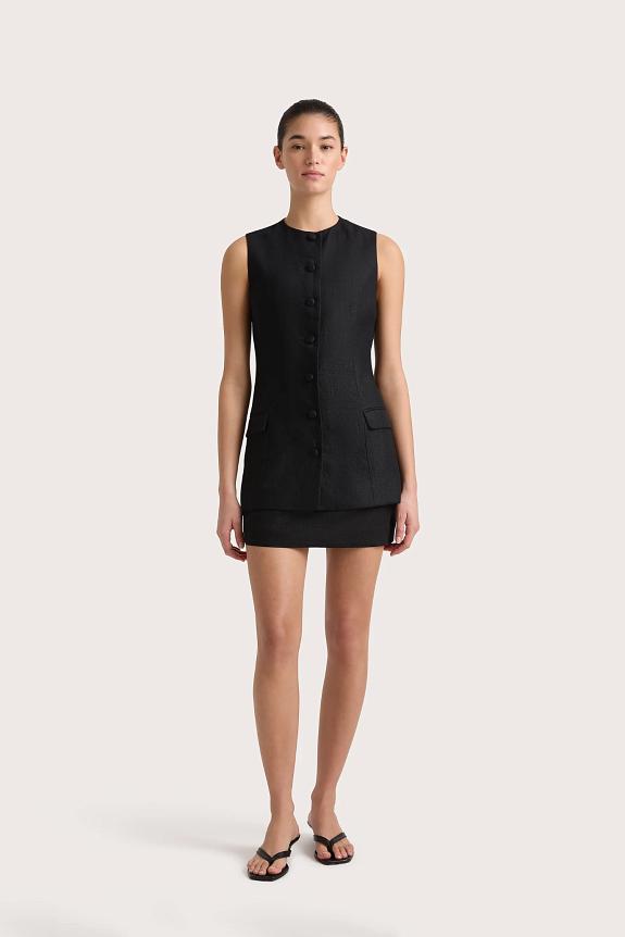 Faithfull The Brand Jane Mini Skirt Black 