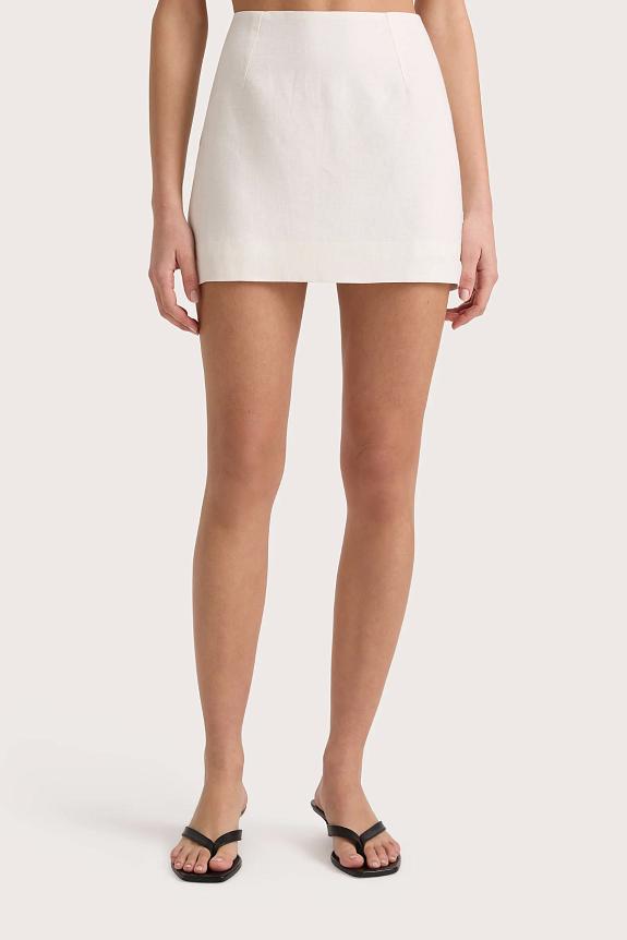 Faithfull The Brand Jane Mini Skirt White