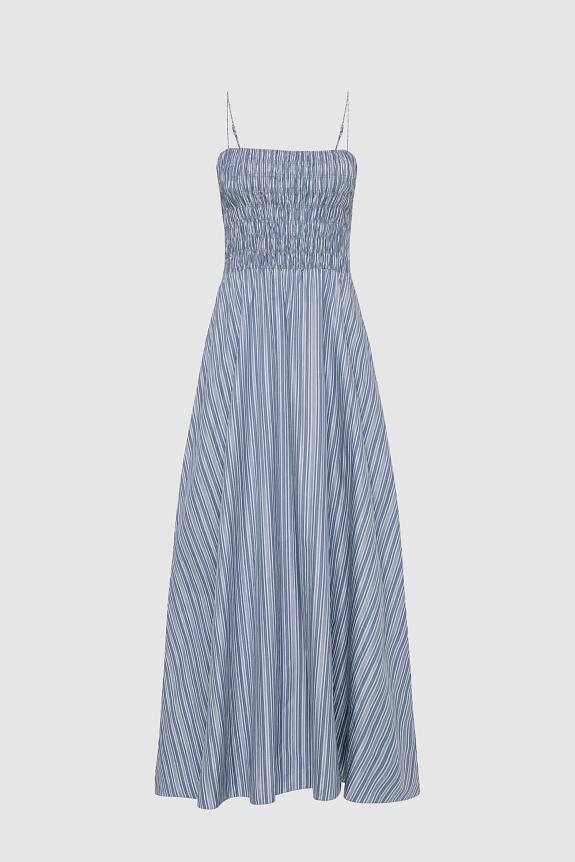 Faithfull The Brand Lida Maxi Dress Blue Stripe 