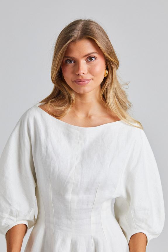 Faithfull The Brand Lowen Mini Dress White 