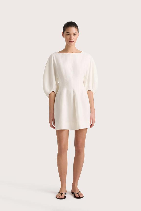 Faithfull The Brand Lowen Mini Dress White 