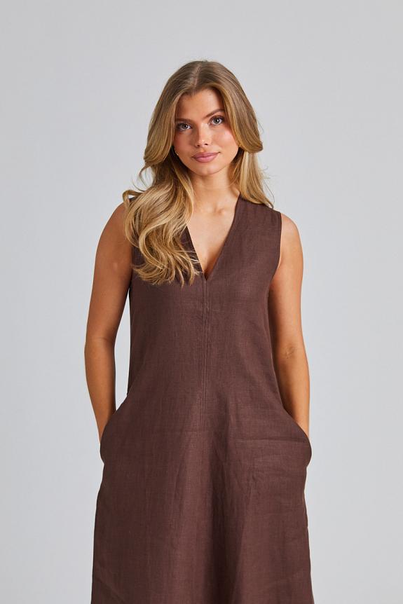 Faithfull The Brand Marteret Midi Dress Bistre 