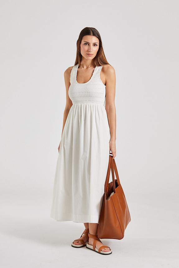 Faithfull The Brand Matera Midi Dress White 