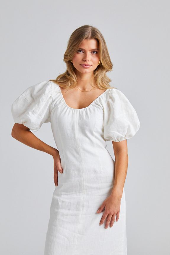 Faithfull The Brand Vence Midi Dress White 