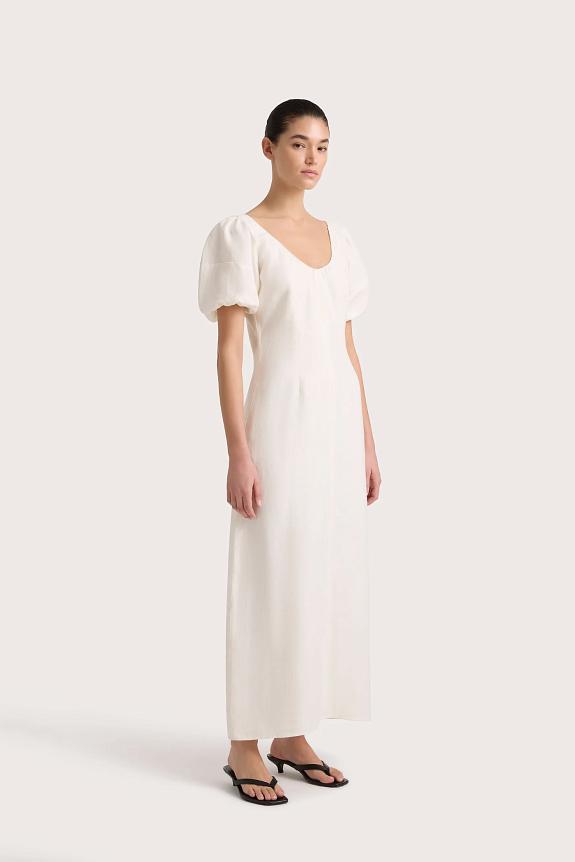 Faithfull The Brand Vence Midi Dress White 
