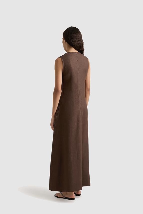 Faithfull The Brand Marteret Midi Dress Bistre 