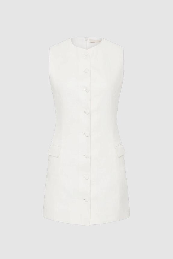 Faithfull The Brand Jane Mini Dress White