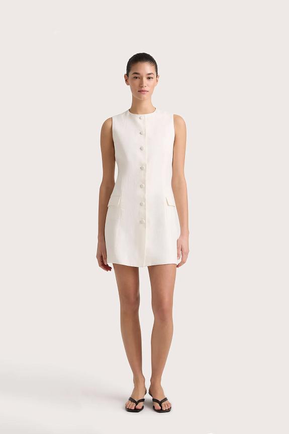 Faithfull The Brand Jane Mini Dress White
