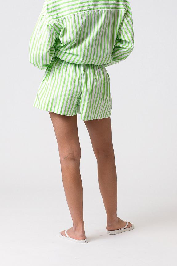 Faithfull The Brand Elva Shorts Martie Stripe Print Green-2