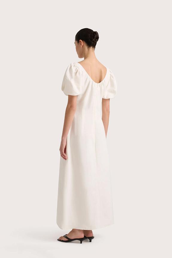 Faithfull The Brand Vence Midi Dress White 