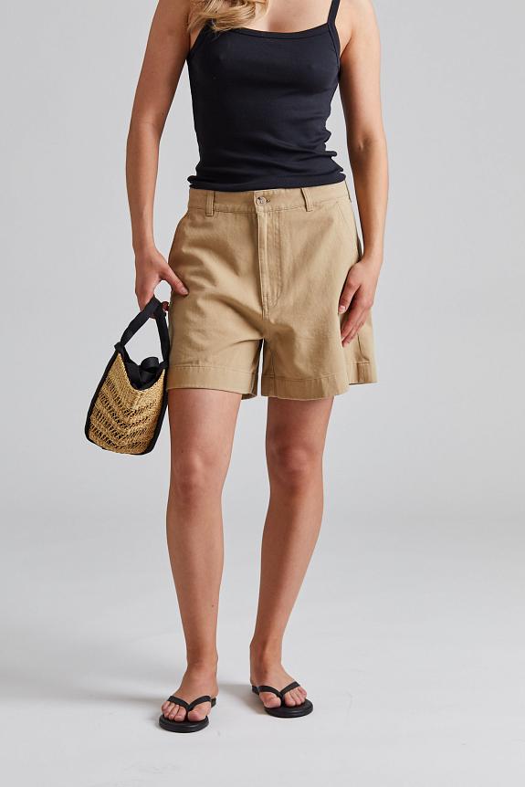 Filippa K Baggy Cotton Shorts Canvas-2