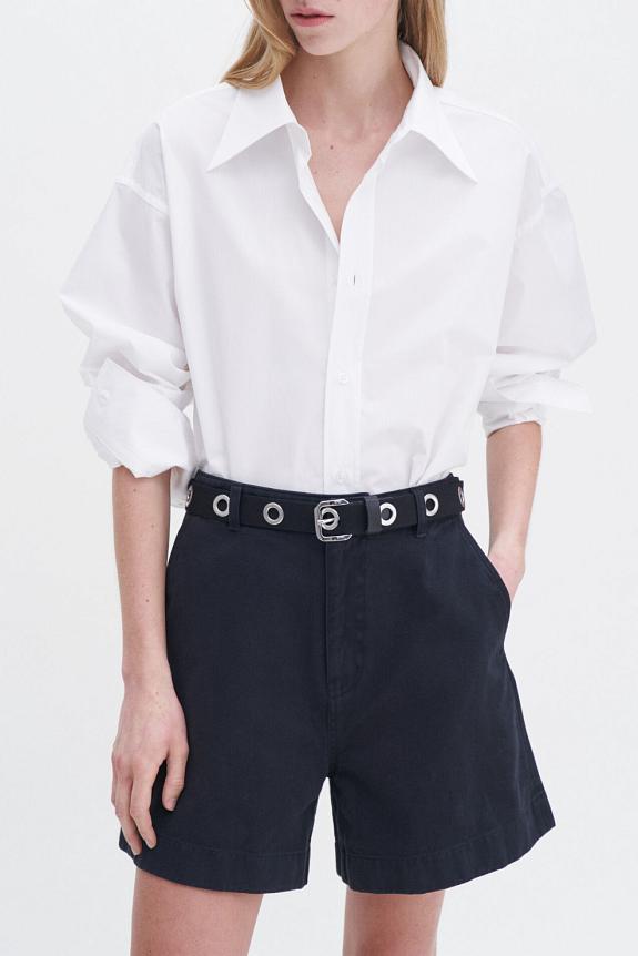Filippa K Baggy Cotton Shorts Washed Black-1