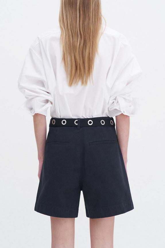 Filippa K Baggy Cotton Shorts Washed Black-2