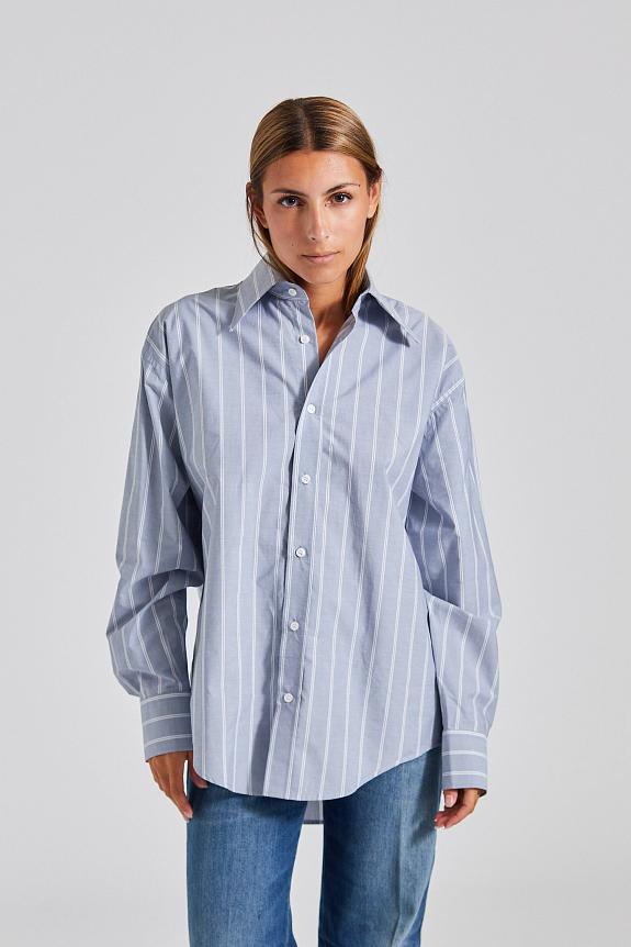 Filippa K Cotton Chambray Shirt Stripe