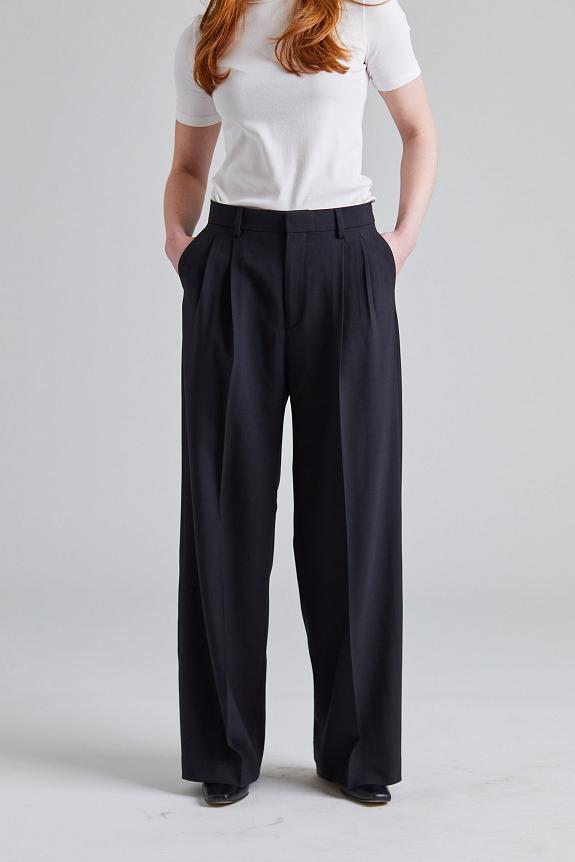 Filippa K Darcey Wool Trousers Black 