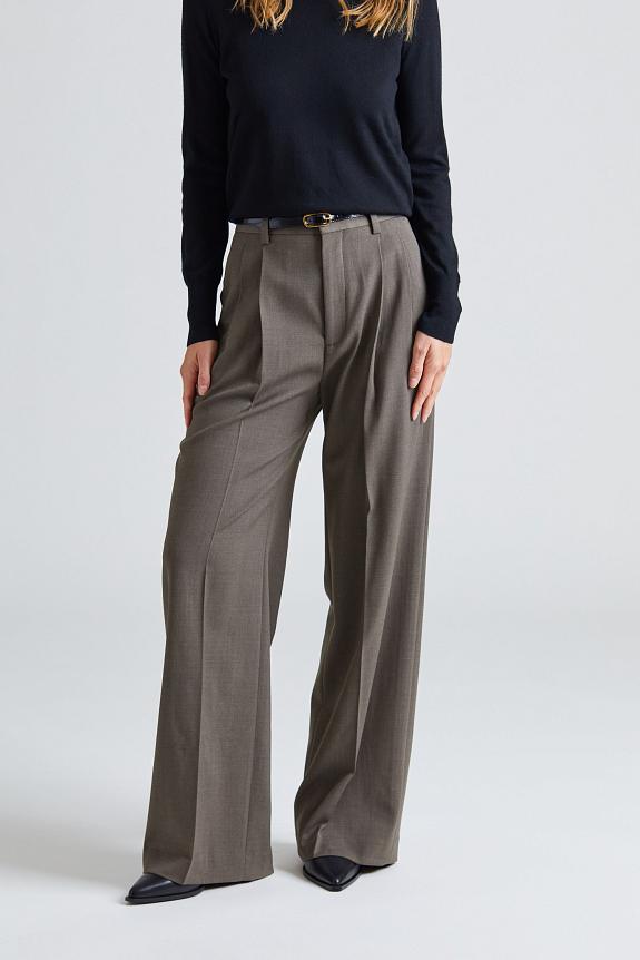 Filippa K Darcey Wool Trousers Driftwood 