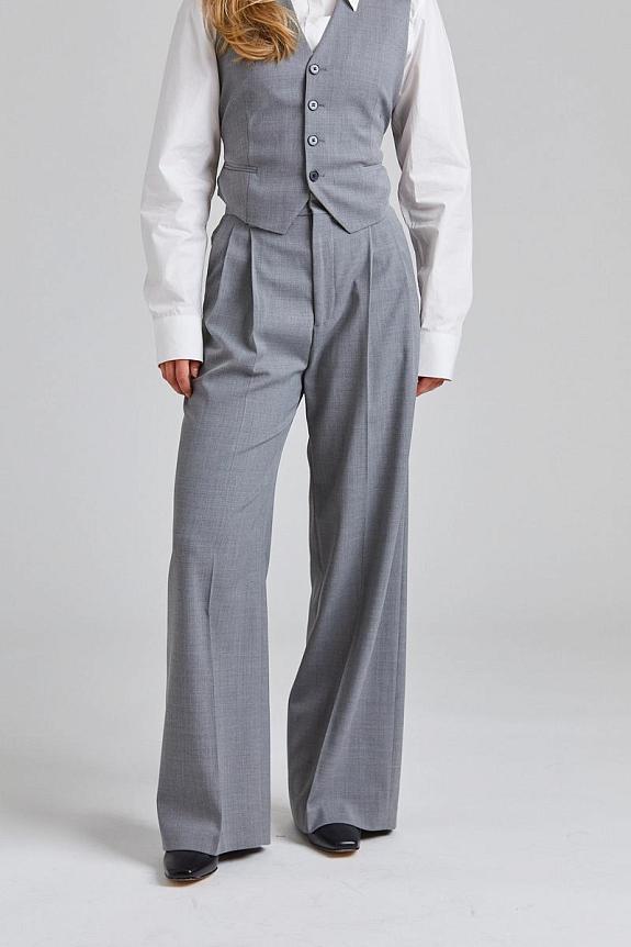 Filippa K Davina Suit Grey Melange-4