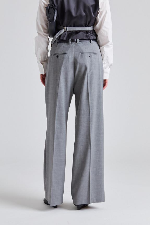 Filippa K Darcey Wool Trousers Grey Melange