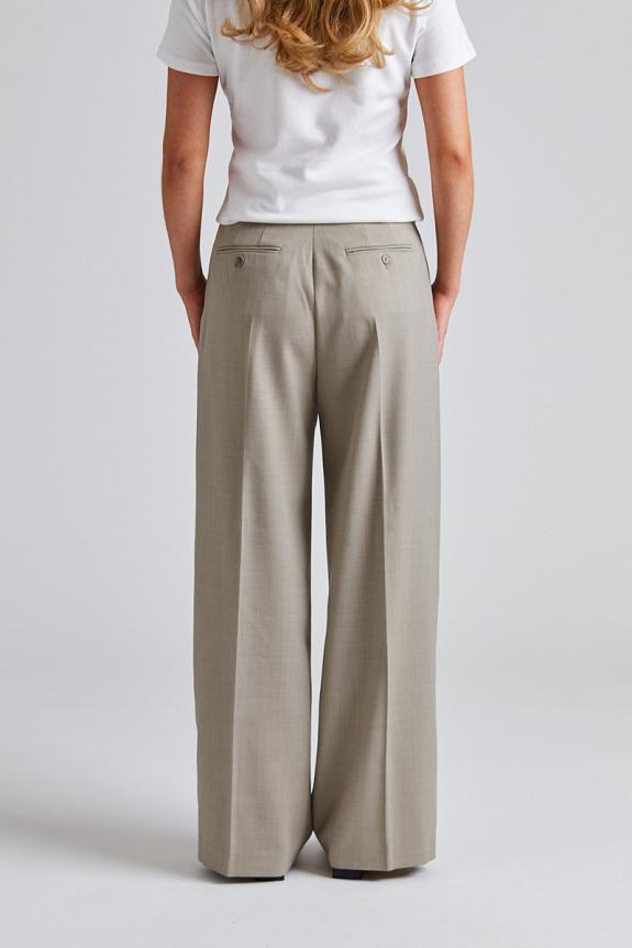 Filippa K Darcey Wool Trousers Sage Melange 
