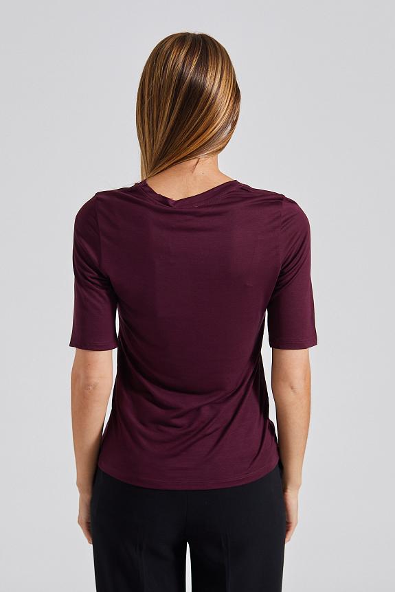 Filippa K Elena Tee Burgundy