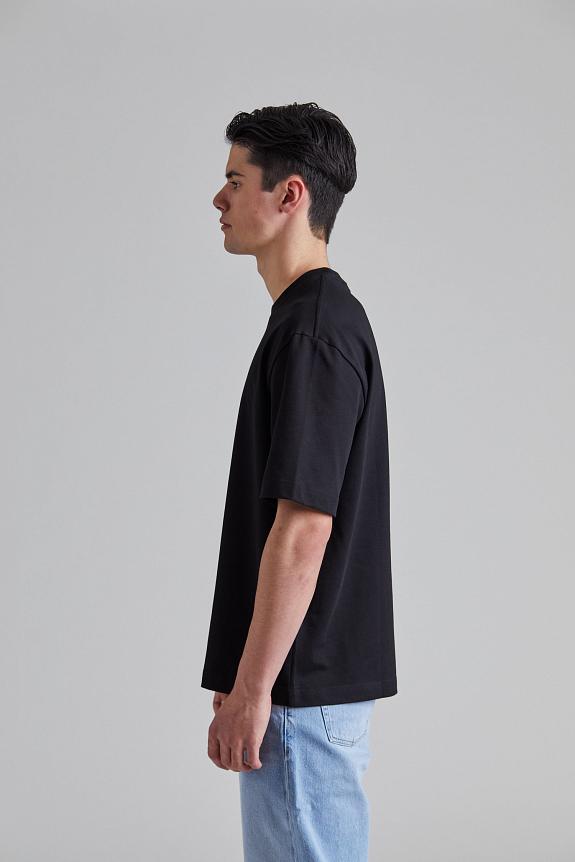 Filippa K Heavy Crewneck Tee Black Mono-1