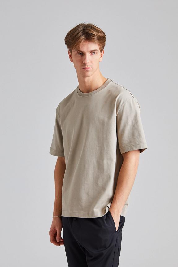 Filippa K Heavy Crewneck Tee Moss Grey-1