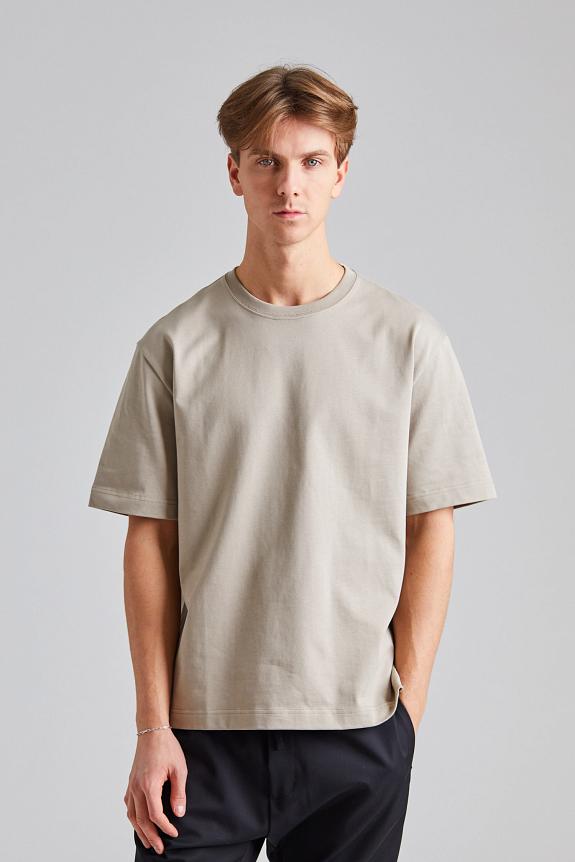 Filippa K Heavy Crewneck Tee Moss Grey