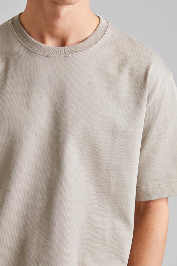 Filippa K Heavy Crewneck Tee Moss Grey-3
