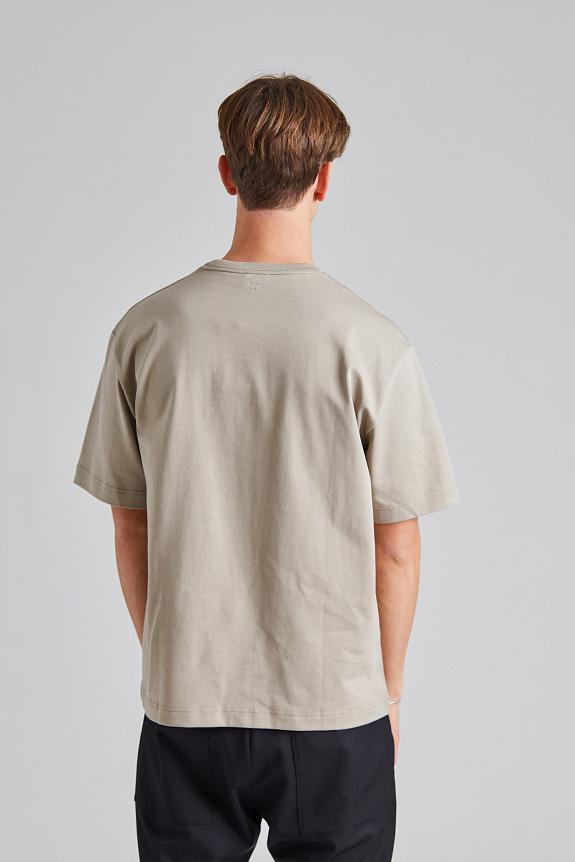 Filippa K Heavy Crewneck Tee Moss Grey-2