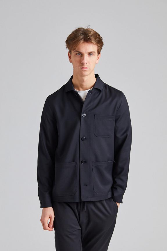 Filippa K Louis Gabardine Jacket Black-3