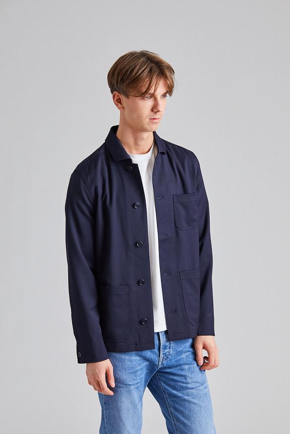 Filippa K Louis Gabardine Jacket Navy-1