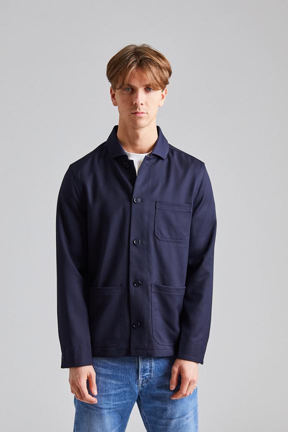 Filippa K Louis Gabardine Jacket Navy-2