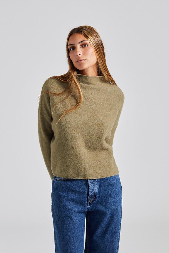 Filippa K Mika Yak Funnelneck Sweater Faded Moss