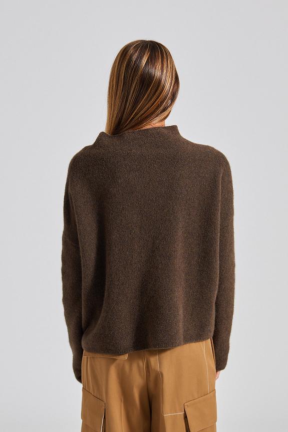 Mika Yak Funnelneck Sweater Driftwood