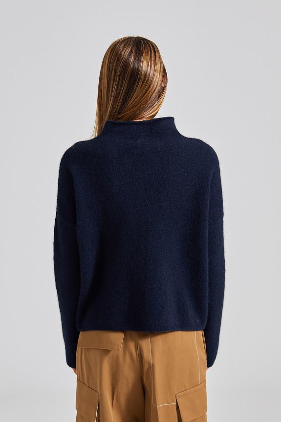 Filippa K Mika Yak Funnelneck Sweater Navy