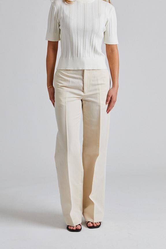Filippa K Relaxed Straight Cotton Linen Cream White 