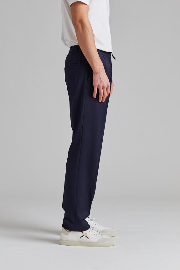 Filippa K Relaxed Wool Trousers Navy-2