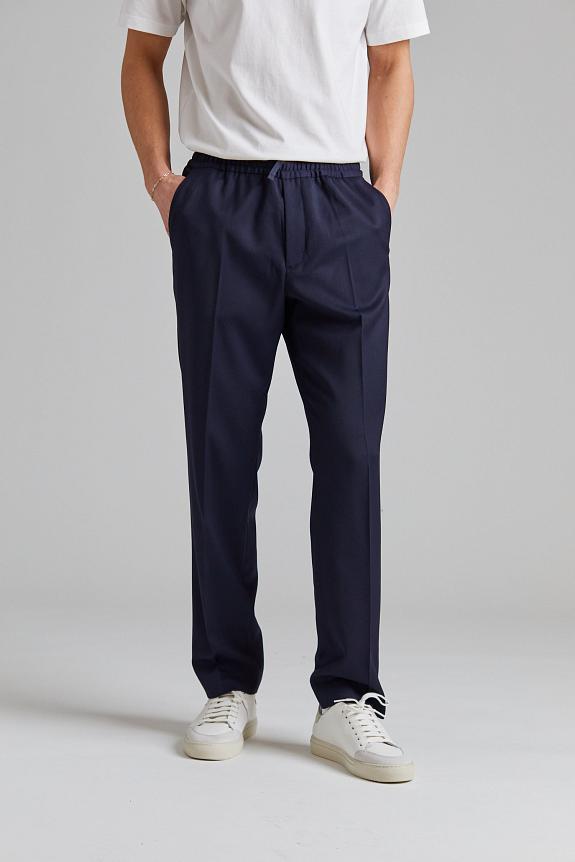 Filippa K Relaxed Wool Trousers Navy