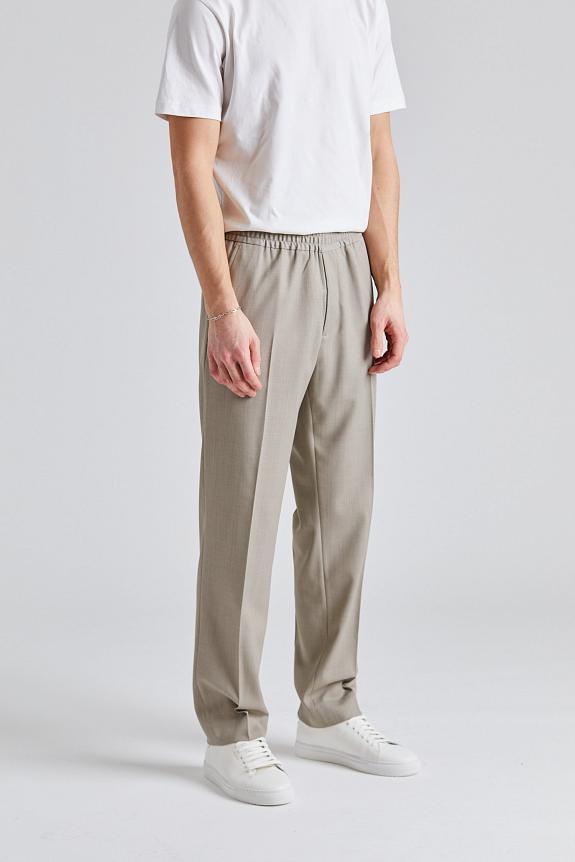 Filippa K Relaxed Wool Trousers Sage Melange-1