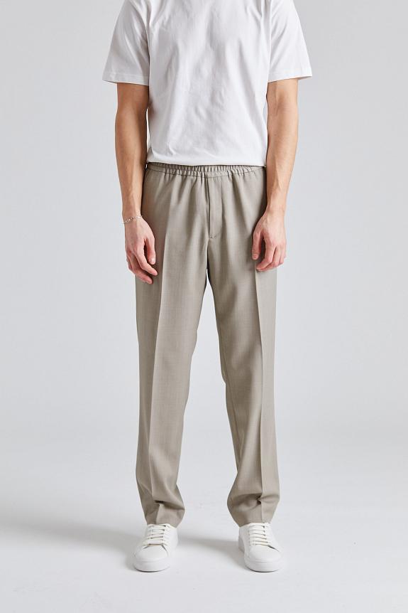 Filippa K Relaxed Wool Trousers Sage Melange