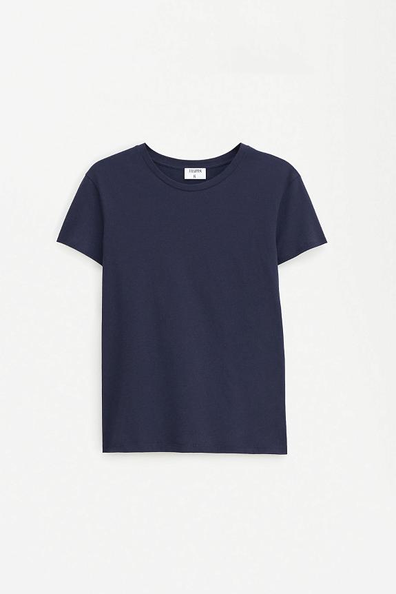 Filippa K Soft Cotton Tee Navy 