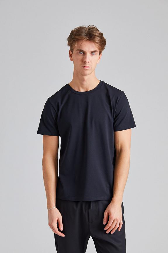 Filippa K Stretch Cotton Tee Black