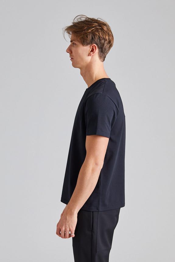 Filippa K Stretch Cotton Tee Black-3