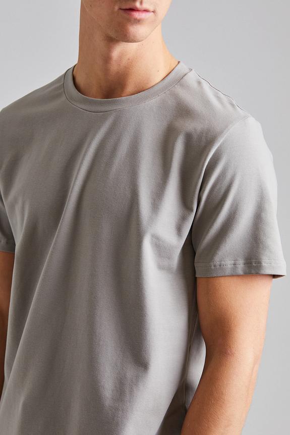 Filippa K Stretch Cotton Tee Dove Grey-2