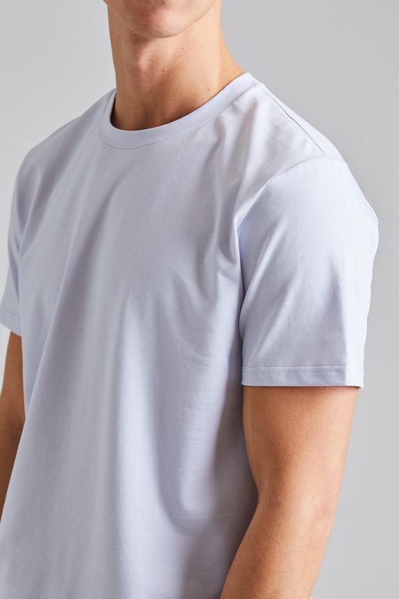 Filippa K Stretch Cotton Tee Ice Blue-2