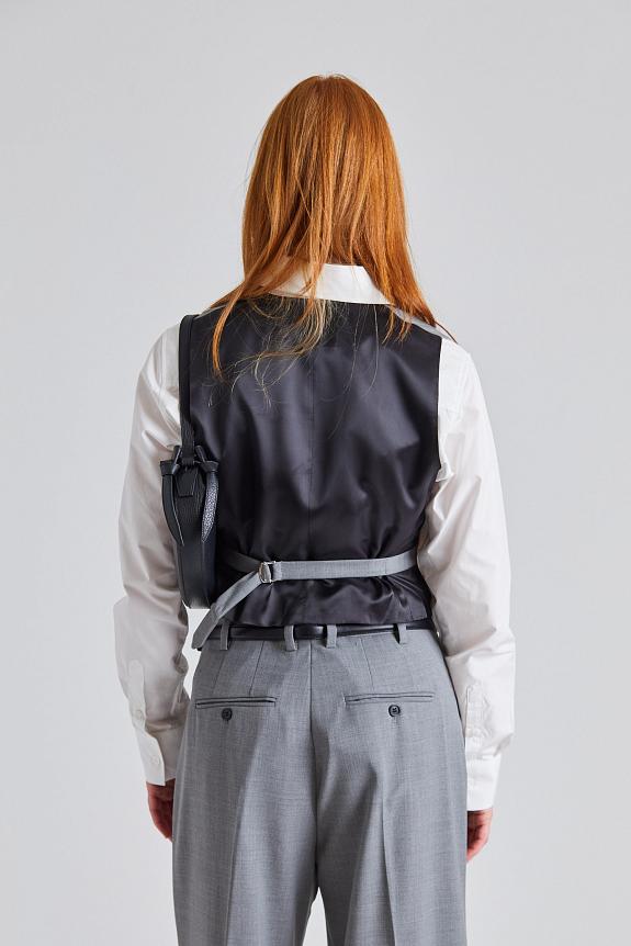 Filippa K Tailored Vest Grey Melange
