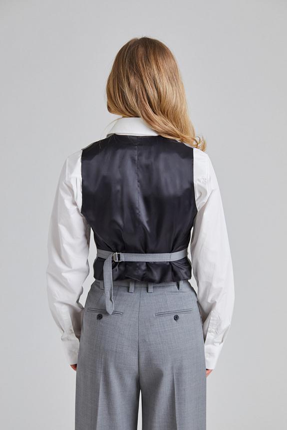 Filippa K Tailored Vest Grey Melange