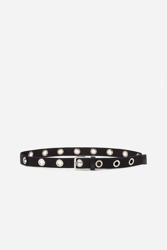 Filippa K Webbing Eyelet Belt Black