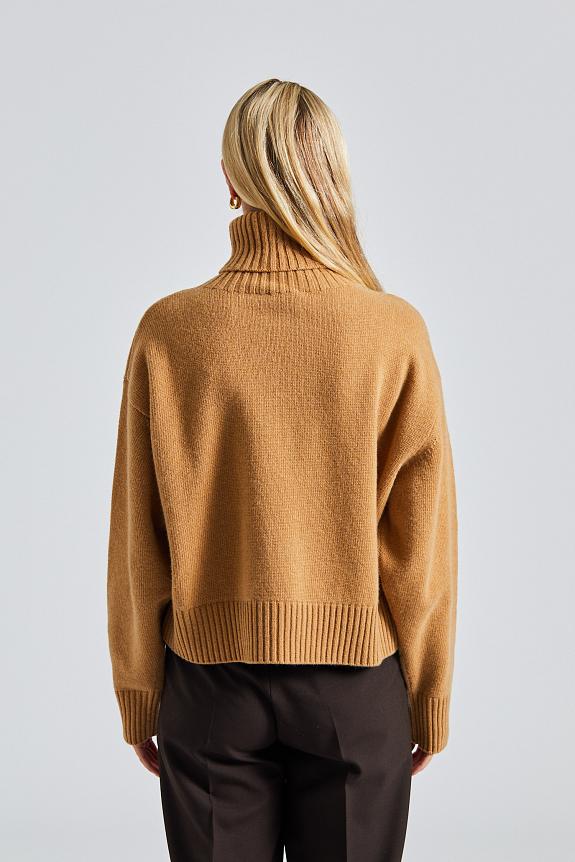 Filippa K Wool Turtleneck Sweater Camel-4
